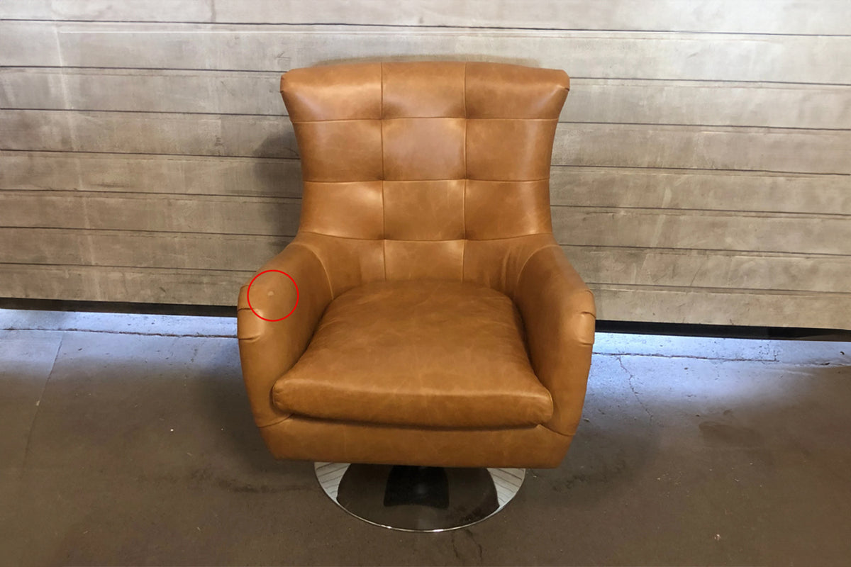 B-Ware KAWOLA Sessel Relexa Leder cognac