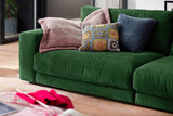 B-Ware KAWOLA Sofa MADELINE 3-Sitzer Cord smaragd
