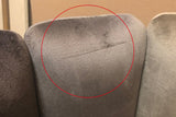 B-Ware KAWOLA Stuhl ALESSIA Esszimmerstuhl Barock Velvet olivgrün