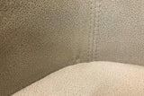 B-Ware KAWOLA Stuhl Cali Sessel Microfaser Esszimmerstuhl creme Füße matt-schwarz