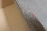 B-Ware KAWOLA Stuhl Cali Sessel Microfaser taupe Füße matt-schwarz