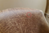 B-Ware KAWOLA Stuhl Loui Sessel drehbar Microfaser Esszimmerstuhl hellgrau
