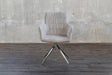 B-Ware KAWOLA Stuhl NIXIE mit Drehfunktion Stoff beige