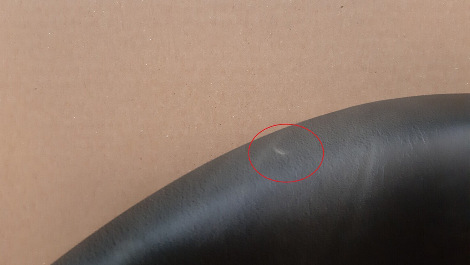 B-Ware KAWOLA Stuhl ZAJA Esszimmerstuhl Kunstleder drehbar Vintage schwarz