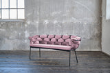 KAWOLA Bank MONTY Sitzbank 240cm Velvet rosa