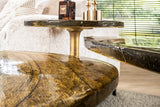 KAWOLA Beistelltisch DARI S Glas gold