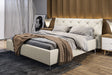 KAWOLA Bett ANNY Polsterbett Leder weiß, 200 x 140 cm, 111