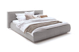 KAWOLA Bett CARLO Polsterbett Stoff grau