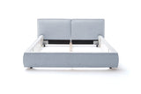 KAWOLA Bett CARLO Polsterbett Stoff hellblau