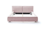 KAWOLA Bett CARLO Polsterbett Stoff rosa