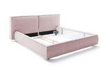 KAWOLA Bett CARLO Polsterbett Stoff rosa