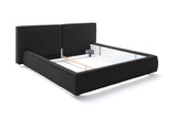 KAWOLA Bett CARLO Polsterbett Stoff schwarz