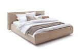 KAWOLA Bett CARLO Polsterbett Stoff steingrau