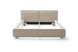 KAWOLA Bett CARLO Polsterbett Stoff taupe