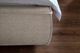 KAWOLA Bett CARLO Polsterbett Stoff taupe