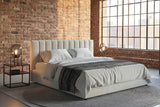 KAWOLA Bett CATTURA Polsterbett Velvet creme