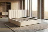 KAWOLA Bett CATTURA Polsterbett Velvet creme