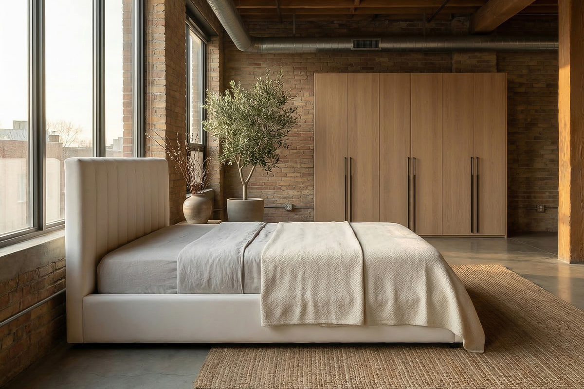 KAWOLA Bett CATTURA Polsterbett Velvet creme