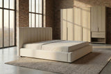 KAWOLA Bett CATTURA Polsterbett Velvet creme