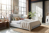 KAWOLA Bett CATTURA Polsterbett Velvet grau