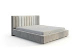 KAWOLA Bett CATTURA Polsterbett Velvet grau