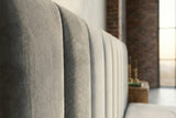 KAWOLA Bett CATTURA Polsterbett Velvet grau
