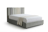 KAWOLA Bett CATTURA Polsterbett Velvet grau