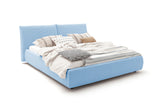 KAWOLA Bett HENRY Polsterbett Cord hellblau