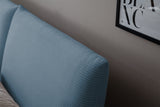 KAWOLA Bett HENRY Polsterbett Cord hellblau
