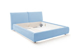 KAWOLA Bett HENRY Polsterbett Cord hellblau