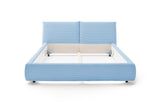 KAWOLA Bett HENRY Polsterbett Cord hellblau