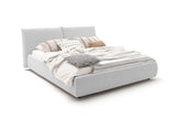 KAWOLA Bett HENRY Polsterbett Cord hellgrau