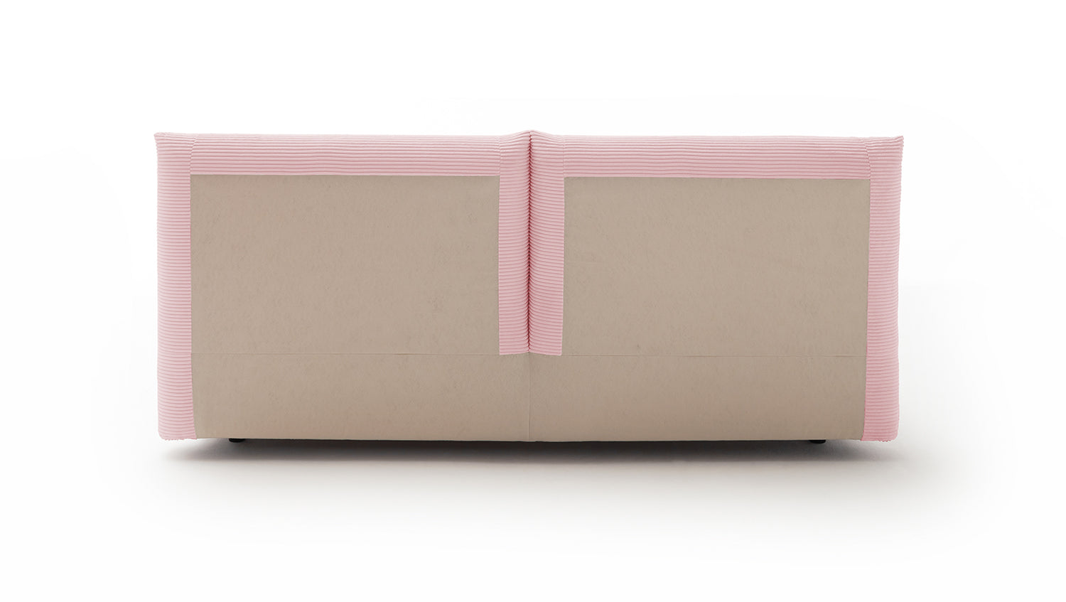 KAWOLA Bett HENRY Polsterbett Cord rosa