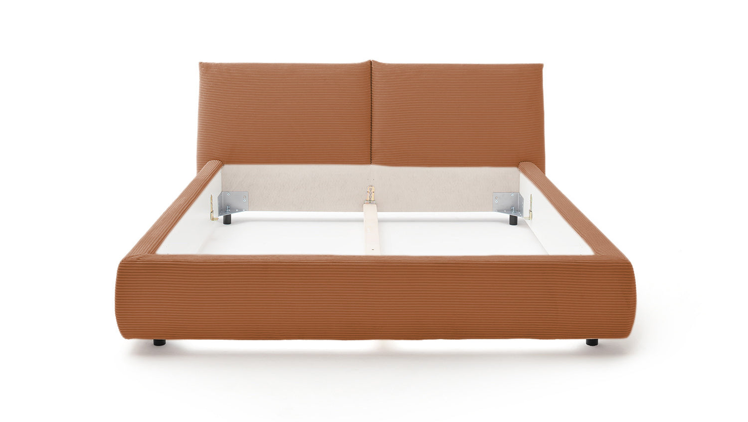 KAWOLA Bett HENRY Polsterbett Cord rost