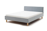 KAWOLA Bett LEO Polsterbett Stoff blau
