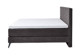 KAWOLA Bett SINDAR Boxspringbett Stoff anthrazit