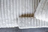 KAWOLA Big Sofa CADY Megacord cremeweiß