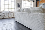 KAWOLA Big Sofa CADY Megacord cremeweiß