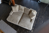 KAWOLA Big Sofa CADY Megacord taupe