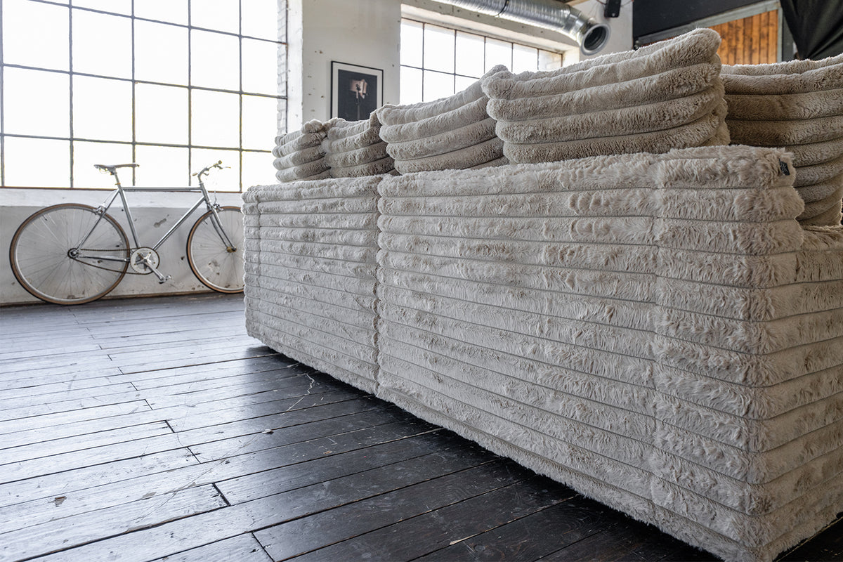 KAWOLA Big Sofa CADY Megacord taupe
