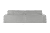 KAWOLA Big Sofa LANA Stoff grau