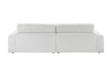 KAWOLA Big Sofa LANA Stoff hellgrau