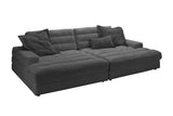 KAWOLA Big Sofa LANA Stoff schwarz