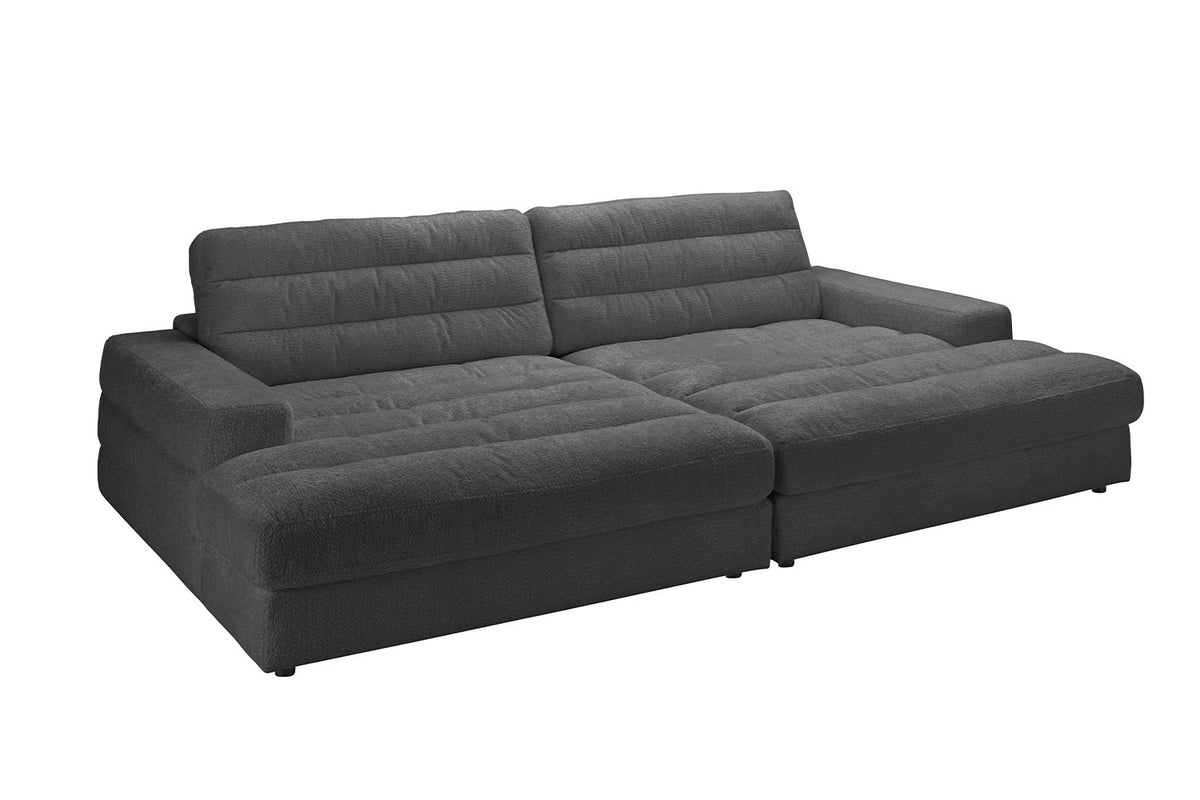 KAWOLA Big Sofa LANA Stoff schwarz