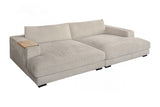 KAWOLA Big Sofa MADELINE Cord cremeweiß