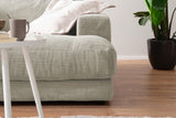 KAWOLA Big Sofa MADELINE Cord cremeweiß