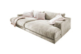 KAWOLA Big Sofa MADELINE Cord cremeweiß