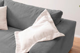 KAWOLA Big Sofa MADELINE Cord grau