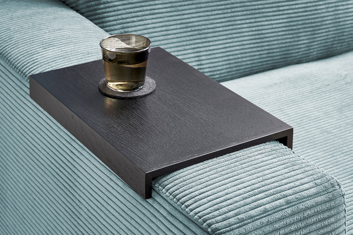 KAWOLA Big Sofa MADELINE Cord hellblau