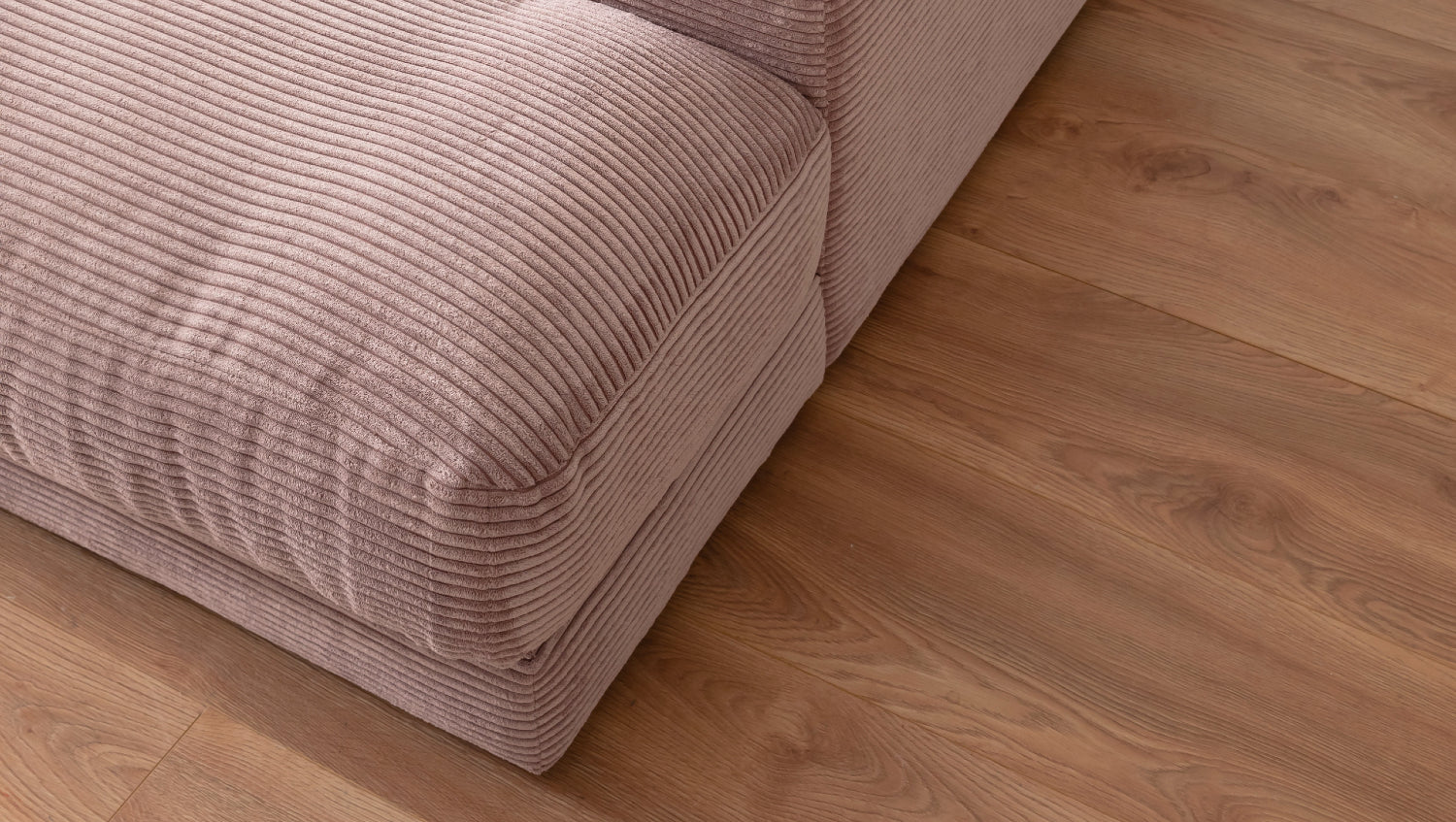 KAWOLA Big Sofa MADELINE Cord rosa